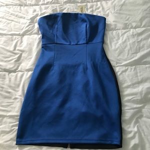 NWT black and blue bodycon dress